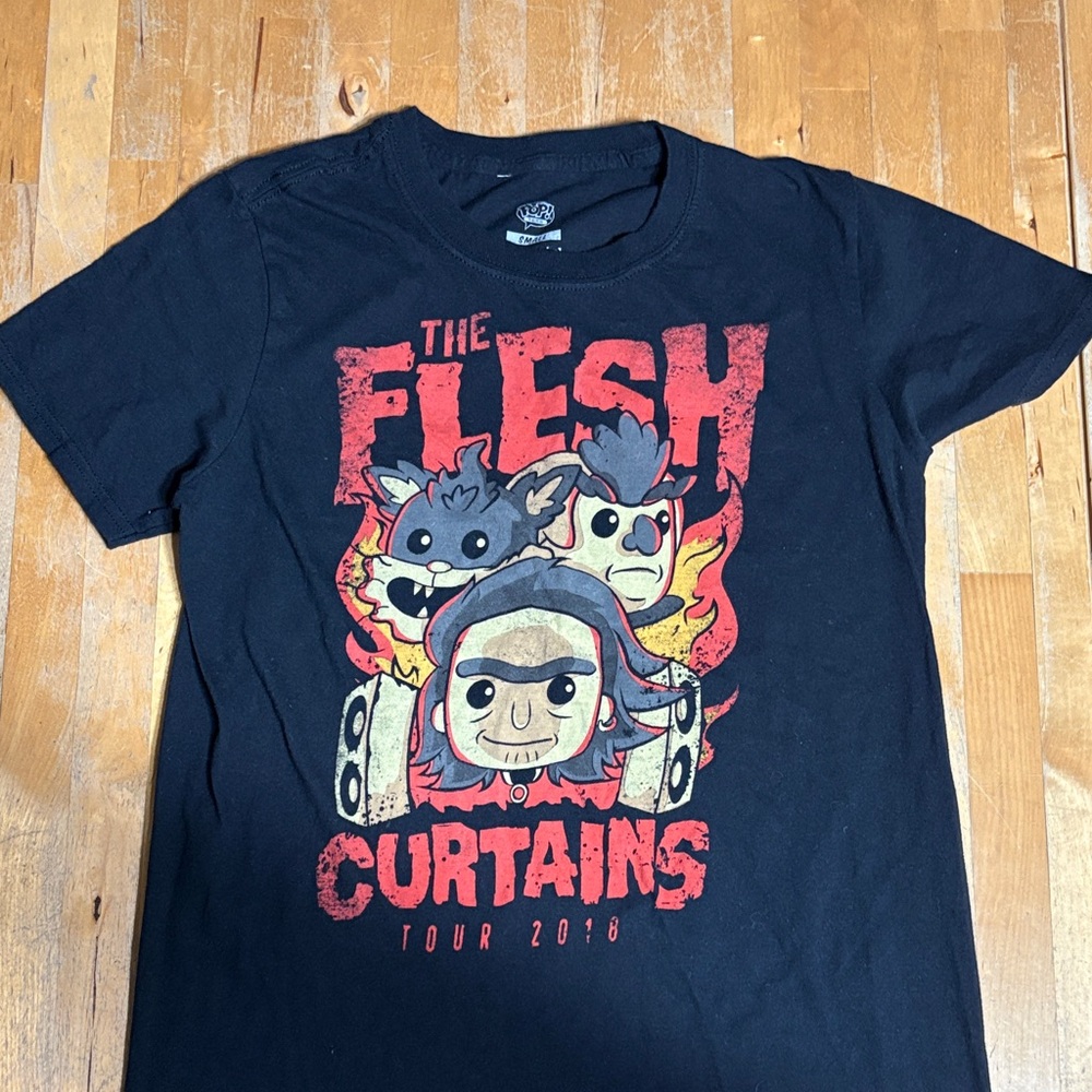 Funko POP Tees The Flesh Curtains graphic Tshirt